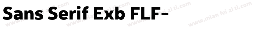 Sans Serif Exb FLF字体转换